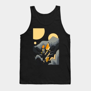 The moon surfer Tank Top